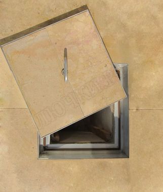 Напольный люк Премиум 54 мм 650*650 Напольный люк Премиум 54 мм 650*650