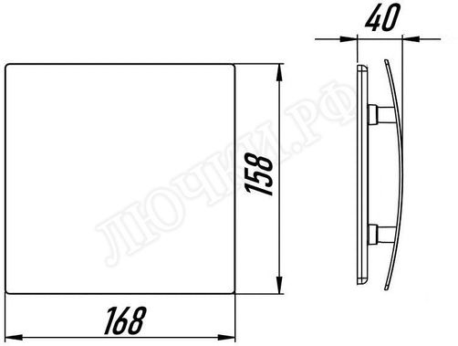 Вытяжной вентилятор Awenta System+, Silent, 100, KWS100T, PEGB100P, Чёрный глянцевый, стекло Вытяжной вентилятор Awenta System+, Silent, 100, KWS100T, PEGB100P, Чёрный глянцевый, стекло