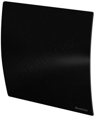 Вытяжной вентилятор Awenta System+, Silent, 125 KWS125T, Escudo, PECB125P, Чёрный глянцевый, пластик Вытяжной вентилятор Awenta System+, Silent, 125 KWS125T, Escudo, PECB125P, Чёрный глянцевый, пластик